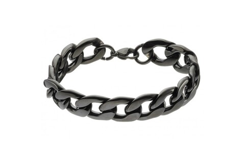 Βραχιόλι ατσάλινο unisex σε μαύρο