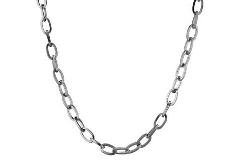 Αλυσίδα ατσάλι ασημί (40+5)cm