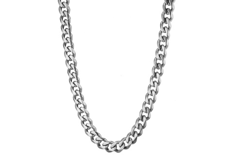 Αλυσίδα λαιμού unisex ατσάλινη με πλάτος 1cm