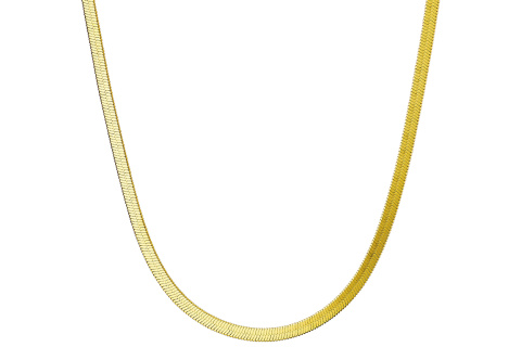 Αλυσίδα  4mm επίχρυση 45cm ατσάλι 316L