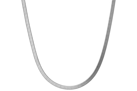 Αλυσίδα ατσάλι 4mm ασημί  40cm.