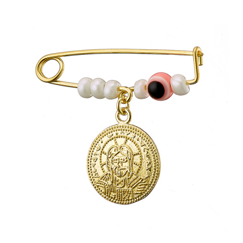 Παραμάνα ασήμι 925, επιχρυσωμένη με Κωνσταντινάτο διπλής όψης