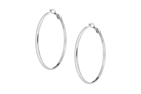 Σκουλαρίκι κρίκος μεγάλος 50mm ατσάλι 316L