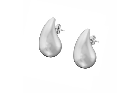 Σκουλαρίκια Chunky Drops 20mm ατσάλι 316L