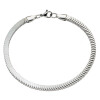 Αλυσίδα ανδρική snake e 4mm πλάτος 21cm μήκος ατσάλι 316L