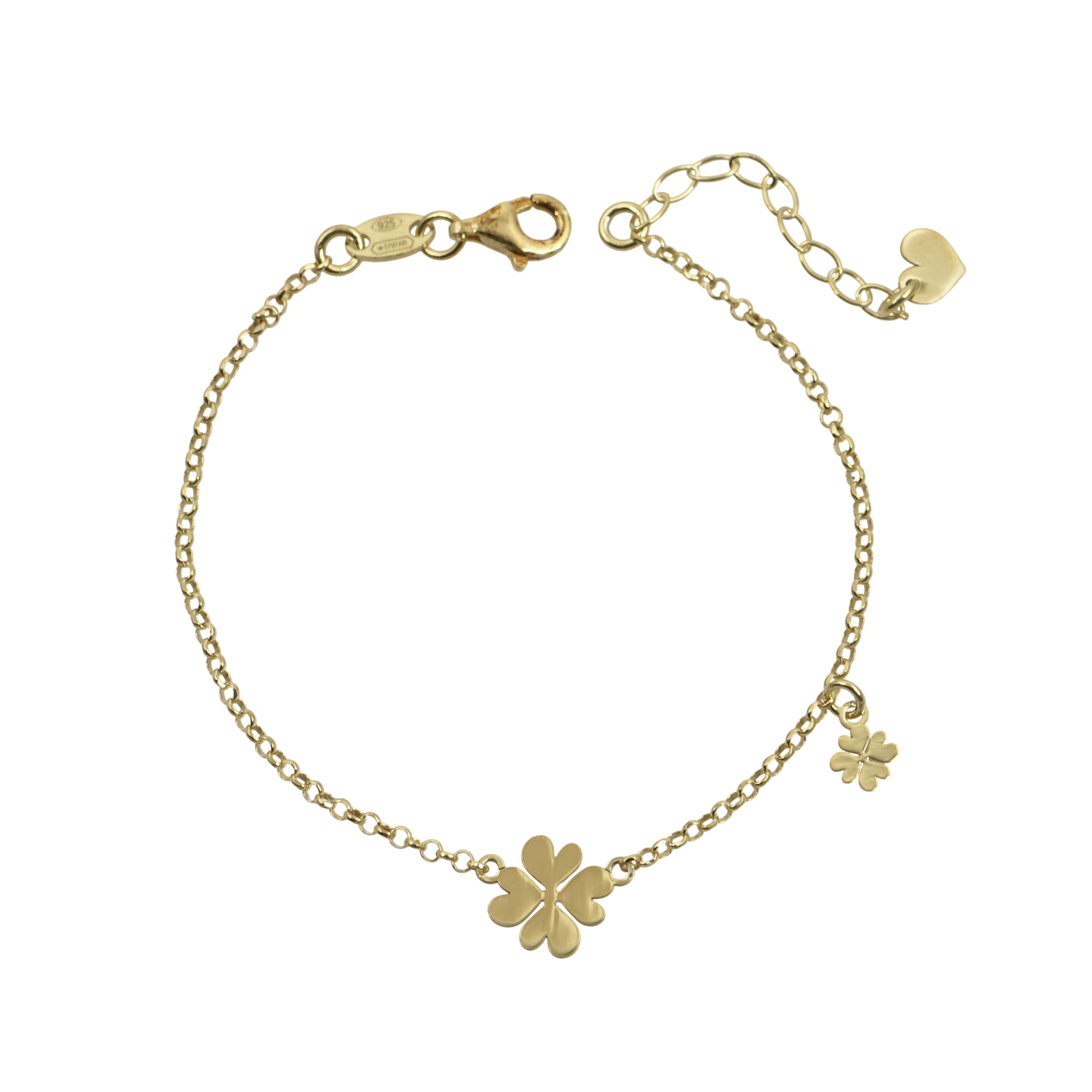 Βραχιόλι, χρυσά τετράφυλλα τριφύλλια