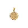 Μοτίφ,  Κωνσταντινάτο διπλής όψεως,  μέγεθος 1.40cm σε χρυσό Κ14