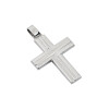 Σταυρός με χάραξη αντρικός 2.8cm x 2.4cm ασήμι 925