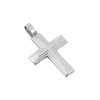 Σταυρός με χάραξη Σταυρό αντρικός 2.8cm x 2.4cm ασήμι 925