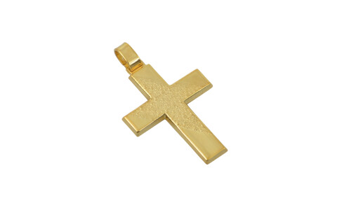 Σταυρός αντρικός σαγρέ 2.8cm x 2.4cm ασήμι 925