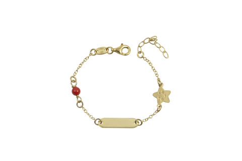 Βραχιόλι, Βαπτιστική πλάκα με χρυσό αστέρι