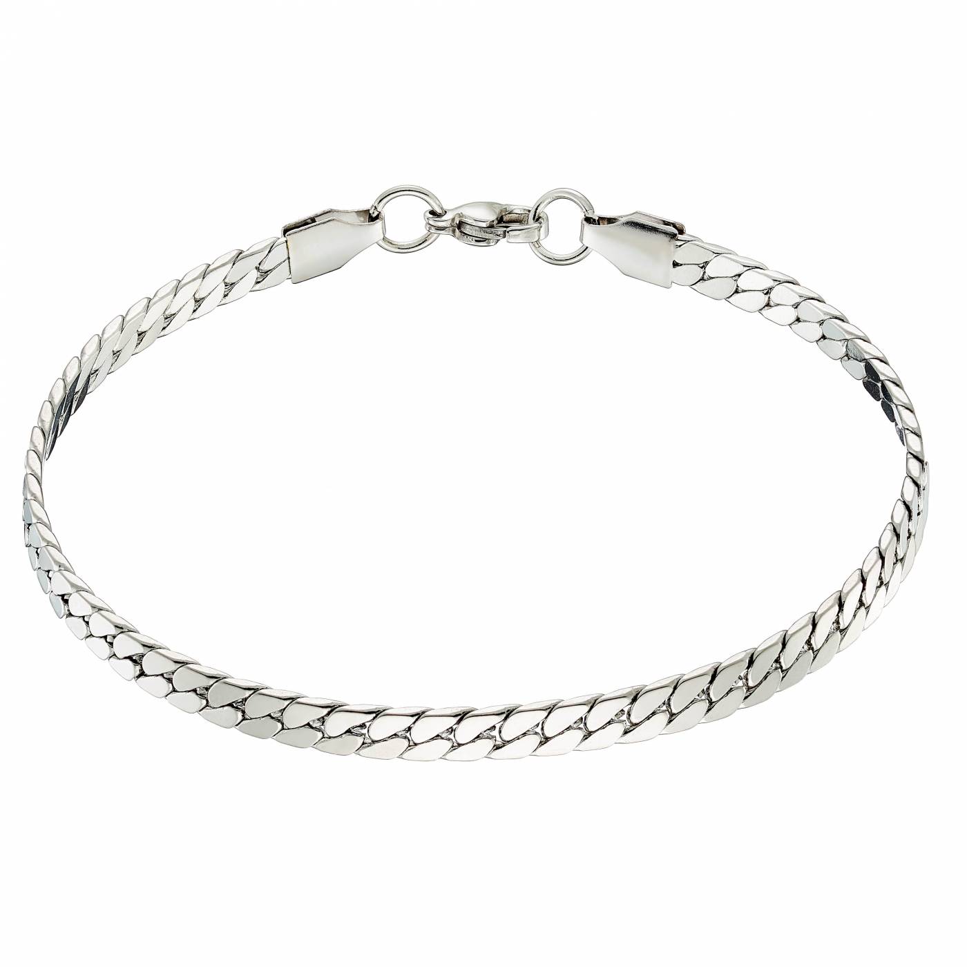 Χειροπέδα ανδρική ασημί 5mm & 21mm ατσάλι 316L