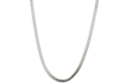 Αλυσίδα Gourmet ανδρική 6mm & μήκος 60cm, ατσάλι 316L