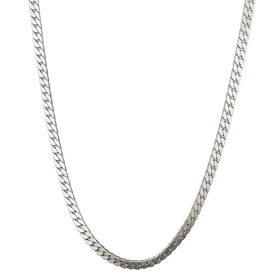 Αλυσίδα Gourmet ανδρική 6mm & μήκος 60cm, ατσάλι 316L