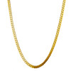 Αλυσίδα Gourmet ανδρική 6mm & μήκος 60cm επιχρυσωμένη, ατσάλι 316L