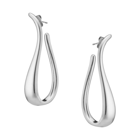 Σκουλαρίκια, ασημί minimal σχήμα U  ατσάλι 316L