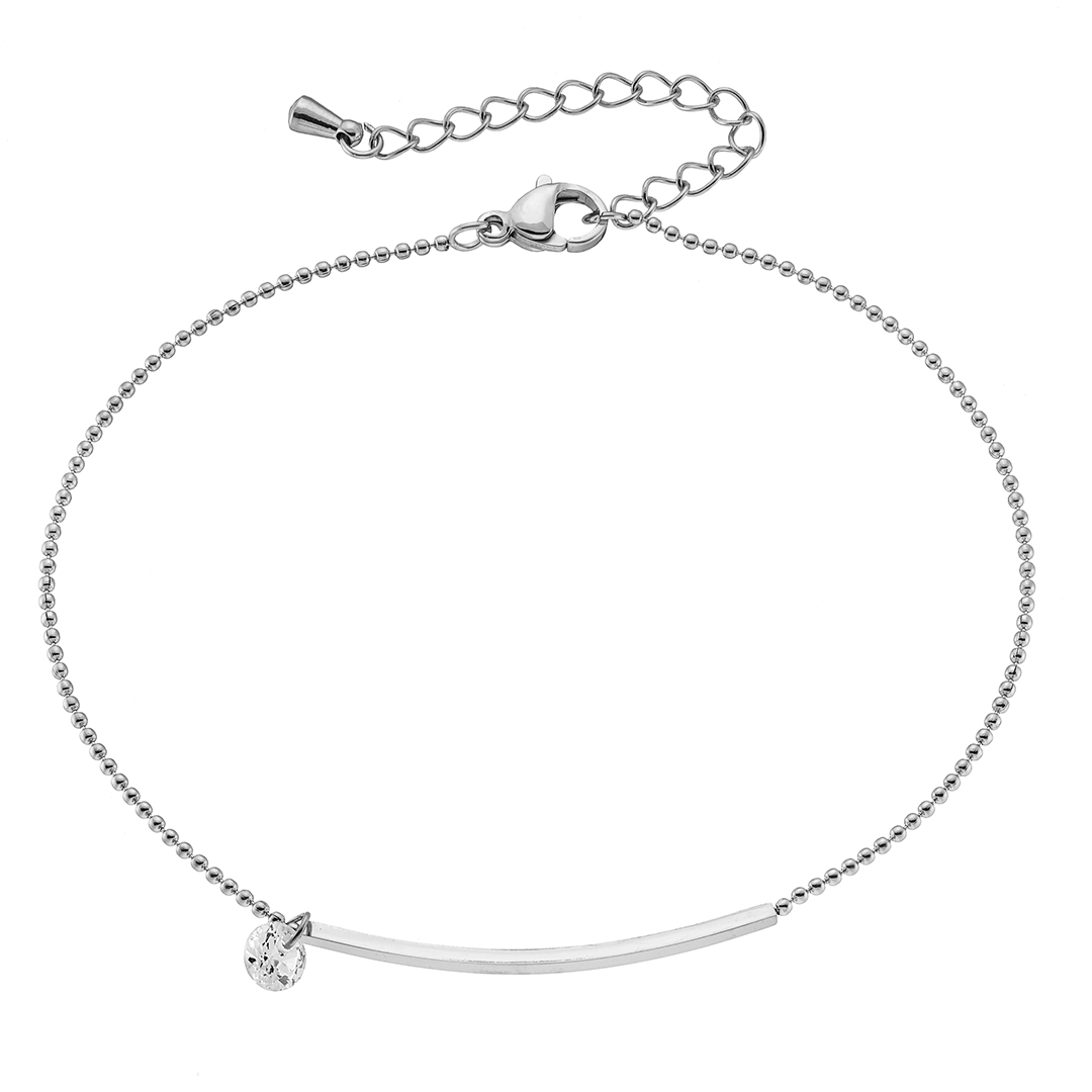 Αλυσίδα ποδιού με ζιργκόν ατσάλι 316L