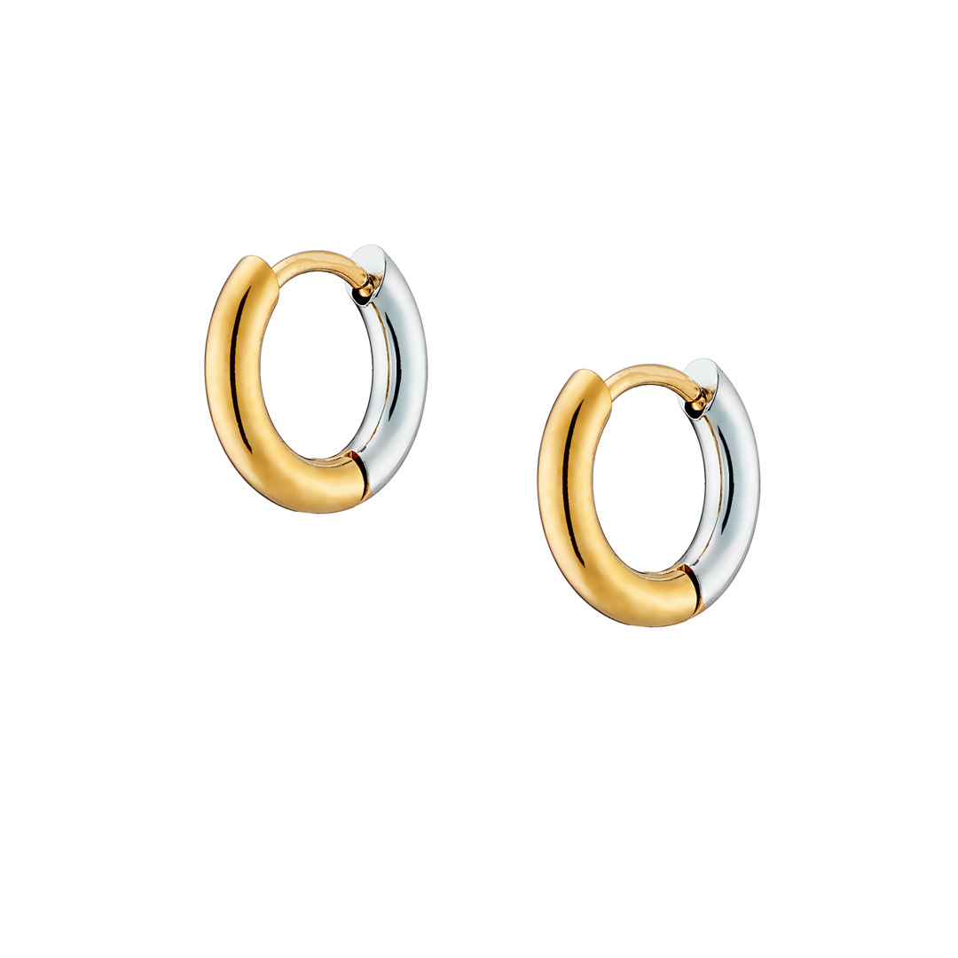 Σκουλαρίκι κρικάκι δίχρωμο ατσάλι 316L